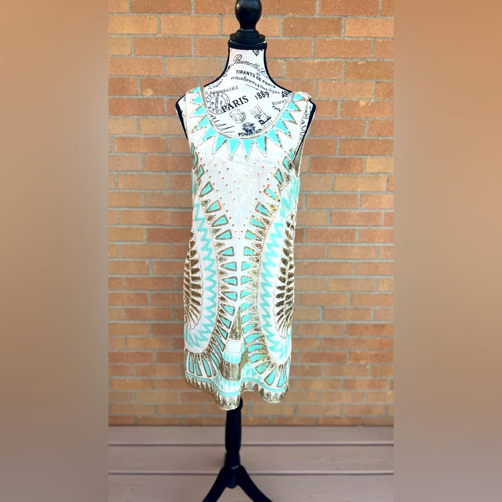 Verty Brand Sequin embroidered dress Sz.Small